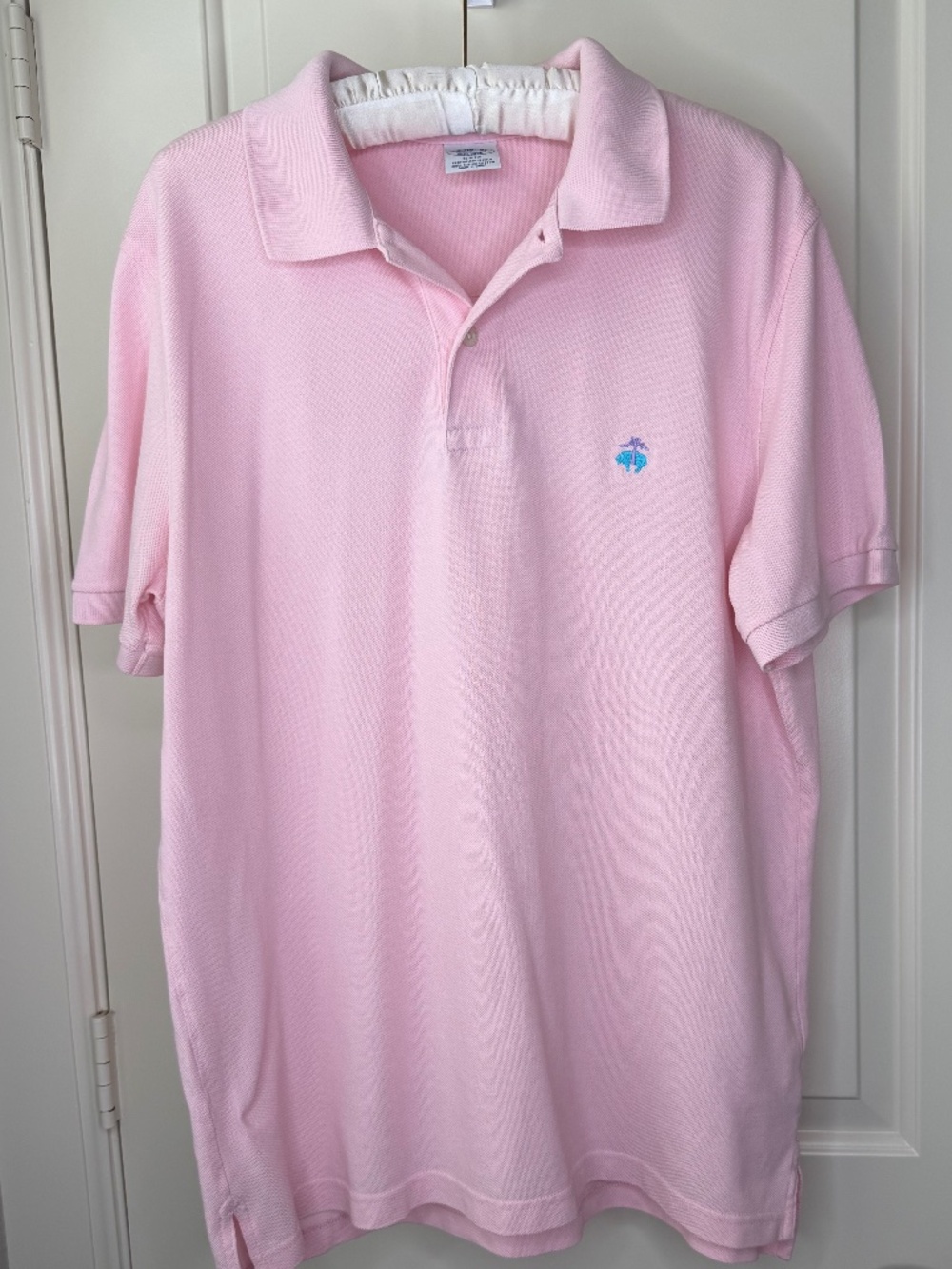 Brooks Brothers Slim Fit Performance Polo Pink 100% Supima Cotton Size‎ XL